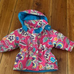 Hanna Andersson Pink and Blue Floral Jacket